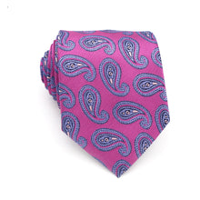 Load image into Gallery viewer, Luxury Pink Floral Silk Neck Jacquard Woven Ties - Mr.YouWho