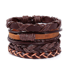 Load image into Gallery viewer, Tibetan Wood Beads Wrap Leather Cord Layers - Mr.YouWho