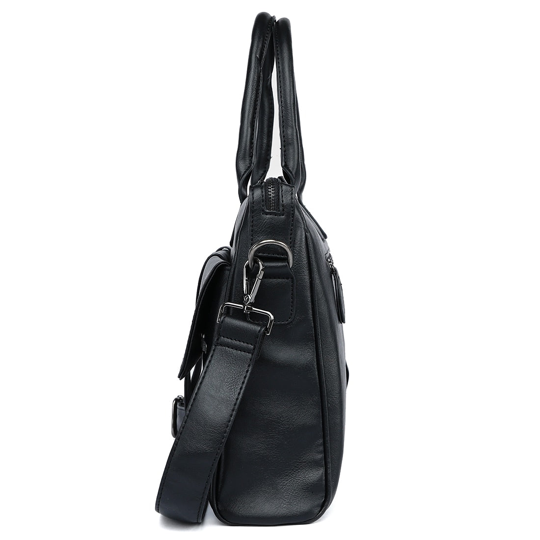 Black Leather Luxury Briefcase - Mr.YouWho