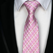 Load image into Gallery viewer, Luxury Pink Floral Silk Neck Jacquard Woven Ties - Mr.YouWho