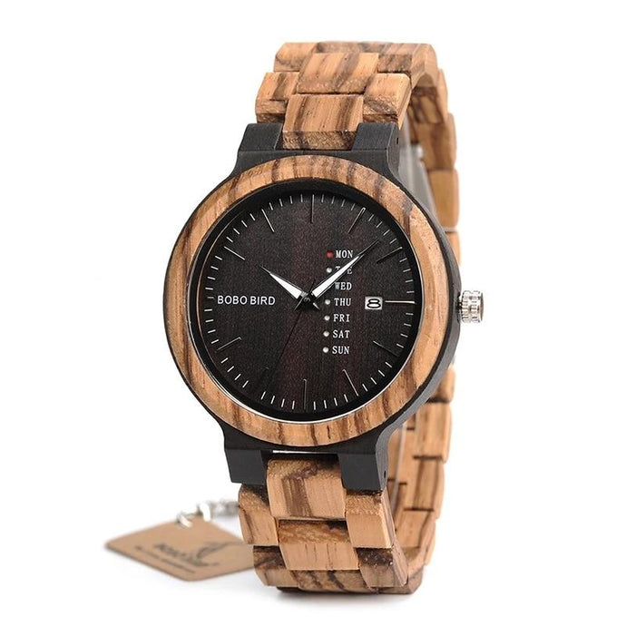 Men's Handmade Quartz Wooden Watch - Mr.YouWho
