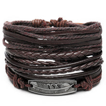 Load image into Gallery viewer, Men&#39;s Stylish Rope and Leather Bracelets - Mr.YouWho