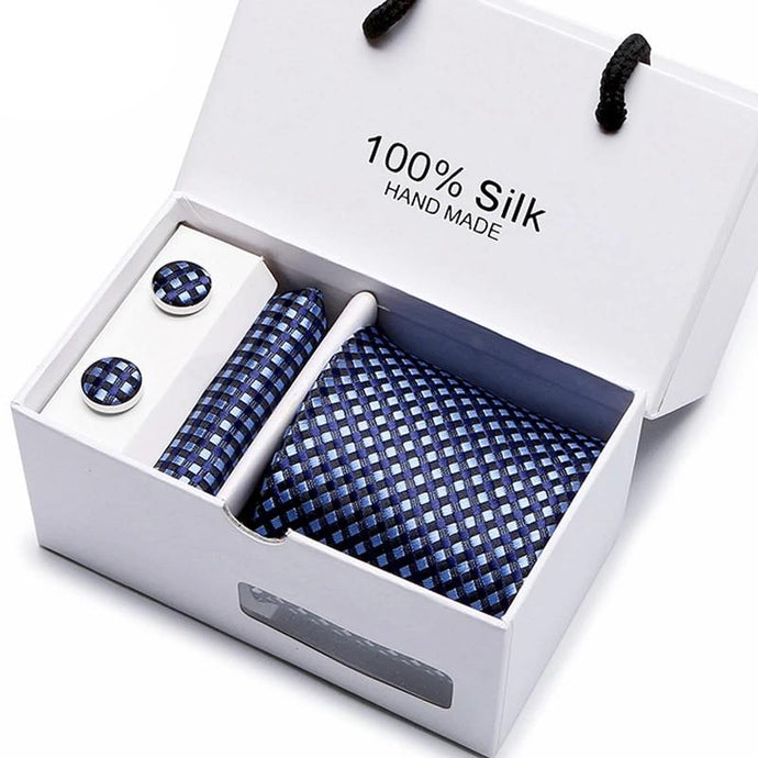 Luxury Jacquard Silk Woven Neck Tie Set - Mr.YouWho