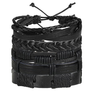Men's Stylish Rope and Leather Bracelets - Mr.YouWho