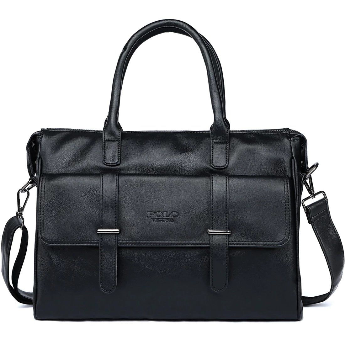 Black Leather Luxury Briefcase - Mr.YouWho