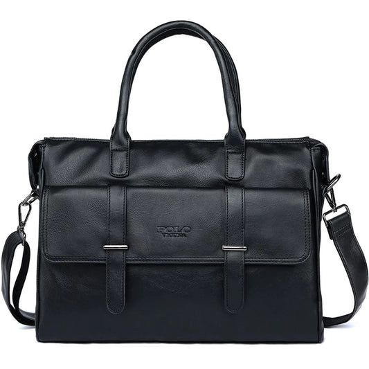 Black Leather Luxury Briefcase - Mr.YouWho