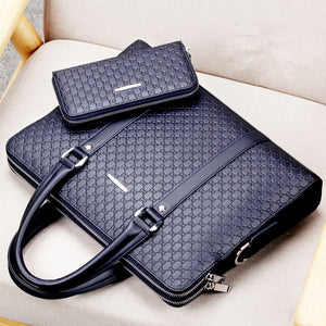 Men's Microfiber Synthetic Leather Business Briefcase - Mr.YouWho
