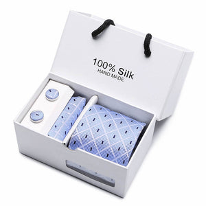 Luxury Jacquard Silk Woven Neck Tie Set - Mr.YouWho