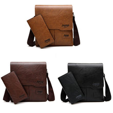 Load image into Gallery viewer, Men&#39;s Leather Shoulder Bag &amp; Leather Card Wallet - Mr.YouWho