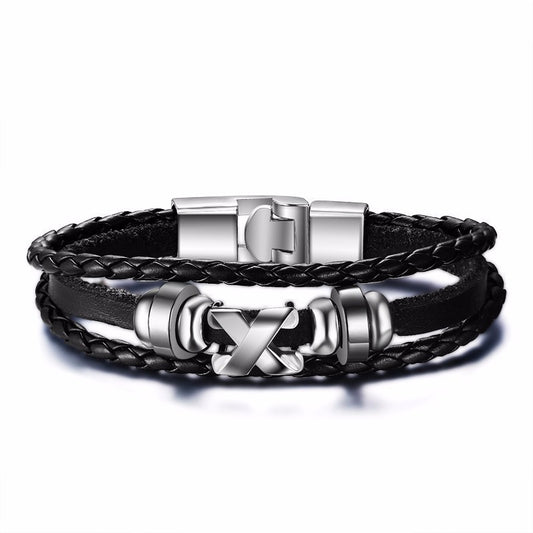 Vintage Multi Layered Braided Leather Bracelet - Mr.YouWho