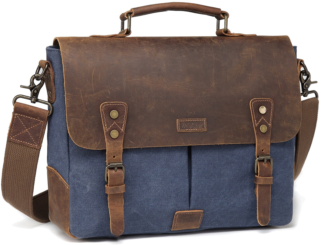 Men's Leather Messenger Bag - Mr.YouWho