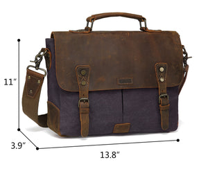 Men's Leather Messenger Bag - Mr.YouWho