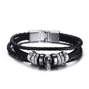 Vintage Multi Layered Braided Leather Bracelet - Mr.YouWho