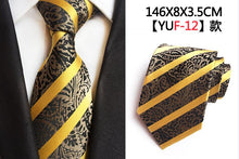 Load image into Gallery viewer, Ricnais Luxu Classic Tie Silk Jacquard Cravatta Floral - Mr.YouWho