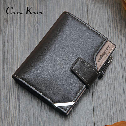Luxury Leather Men's wallet in Black or Brown - Mr.YouWho