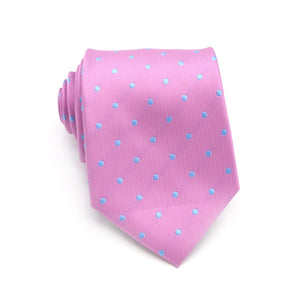 Luxury Pink Floral Silk Neck Jacquard Woven Ties - Mr.YouWho