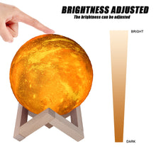 Load image into Gallery viewer, Moon Lamp 3d Printed Original LED Light Charger