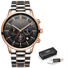 Load image into Gallery viewer, Lige Watch Men&#39;s Fashion Metal Band Watch