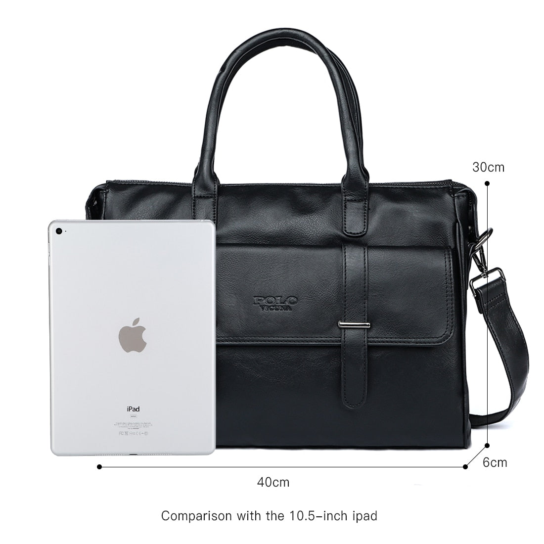 Black Leather Luxury Briefcase - Mr.YouWho