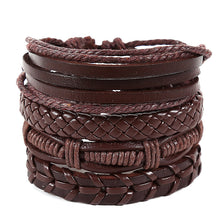 Load image into Gallery viewer, Tibetan Wood Beads Wrap Leather Cord Layers - Mr.YouWho