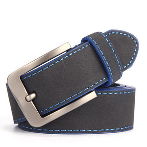 Leather Belt Italian Design Blue and Green - Mr.YouWho