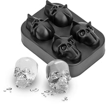 Load image into Gallery viewer, 3D Skull Silicone Jello Ice Mold Flexible Cube Maker - Mr.YouWho
