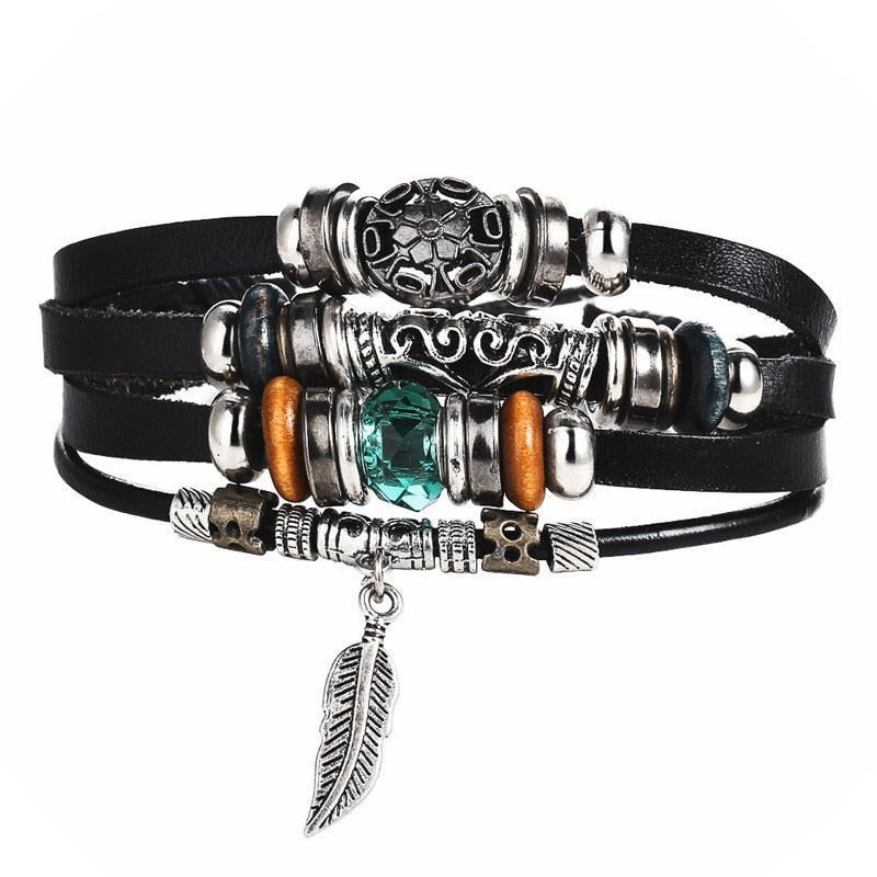 Men's Stylish Rope and Leather Bracelets - Mr.YouWho