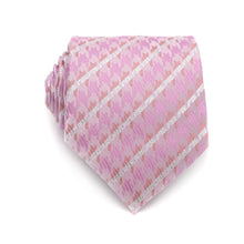 Load image into Gallery viewer, Luxury Pink Floral Silk Neck Jacquard Woven Ties - Mr.YouWho