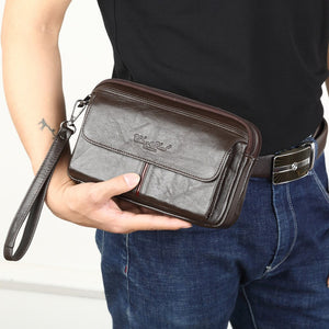 Genuine Leather Hand Clutch Bag - Mr.YouWho