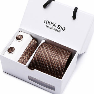 Luxury Jacquard Silk Woven Neck Tie Set - Mr.YouWho