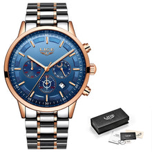 Load image into Gallery viewer, Lige Watch Men&#39;s Fashion Metal Band Watch