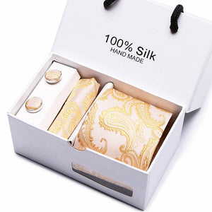 Luxury Jacquard Silk Woven Neck Tie Set - Mr.YouWho