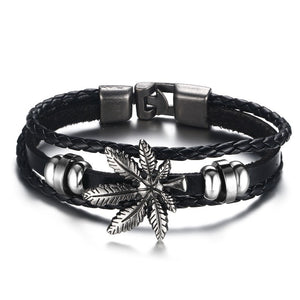 Vintage Multi Layered Braided Leather Bracelet - Mr.YouWho