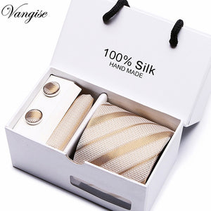Luxury Jacquard Silk Woven Neck Tie Set - Mr.YouWho