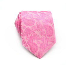 Load image into Gallery viewer, Luxury Pink Floral Silk Neck Jacquard Woven Ties - Mr.YouWho