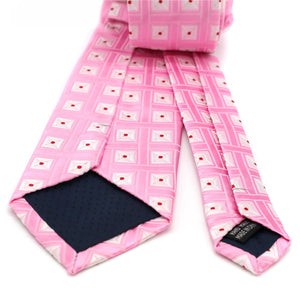 Luxury Pink Floral Silk Neck Jacquard Woven Ties - Mr.YouWho