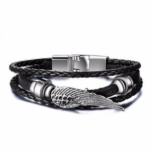 Vintage Multi Layered Braided Leather Bracelet - Mr.YouWho