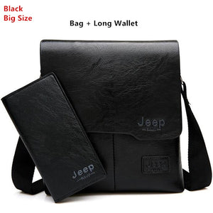 Men's Leather Shoulder Bag & Leather Card Wallet - Mr.YouWho