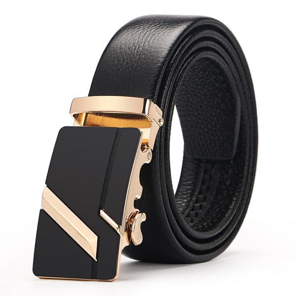 Luxury Leather Belt Automatic Clasp - Mr.YouWho