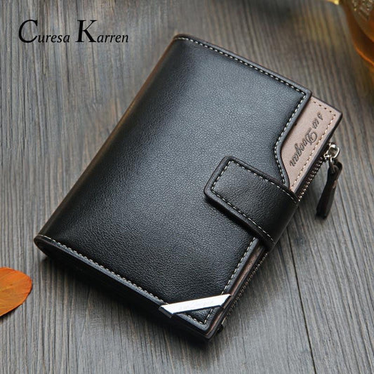 Luxury Leather Men's wallet in Black or Brown - Mr.YouWho