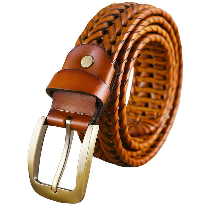 Luxury Fashion Braided Leather Belt - Mr.YouWho
