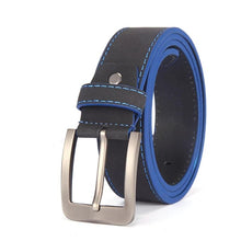 Load image into Gallery viewer, Leather Belt Italian Design Blue and Green - Mr.YouWho