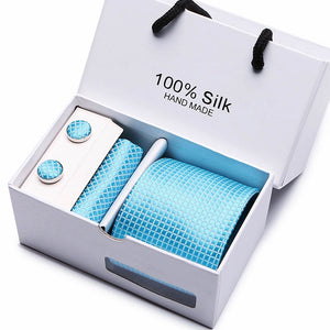 Luxury Jacquard Silk Woven Neck Tie Set - Mr.YouWho