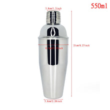Load image into Gallery viewer, Mr.YouWho 550ml/750ml Stainless Steel Cocktail Making Set with Wooden Display Stand
