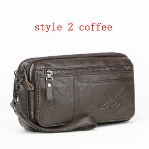 Genuine Leather Hand Clutch Bag - Mr.YouWho