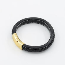 Load image into Gallery viewer, Men&#39;s Magnetic-Clasp Leather Bracelet - Mr.YouWho