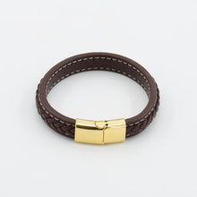 Load image into Gallery viewer, Men&#39;s Magnetic-Clasp Leather Bracelet - Mr.YouWho
