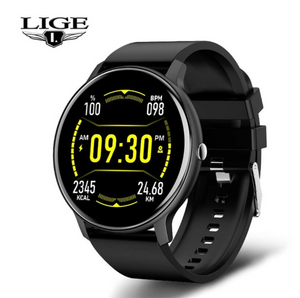 LIGE 2023 Full-Touch Smart Watch: IP67, Fitness Features, Android & iOS Compatible