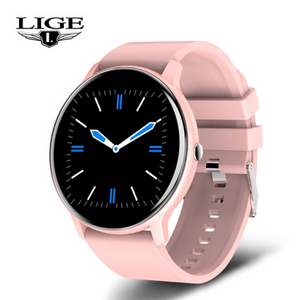 LIGE 2023 Full-Touch Smart Watch: IP67, Fitness Features, Android & iOS Compatible