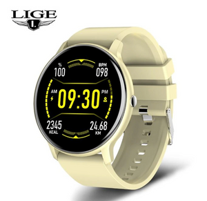 LIGE 2023 Full-Touch Smart Watch: IP67, Fitness Features, Android & iOS Compatible